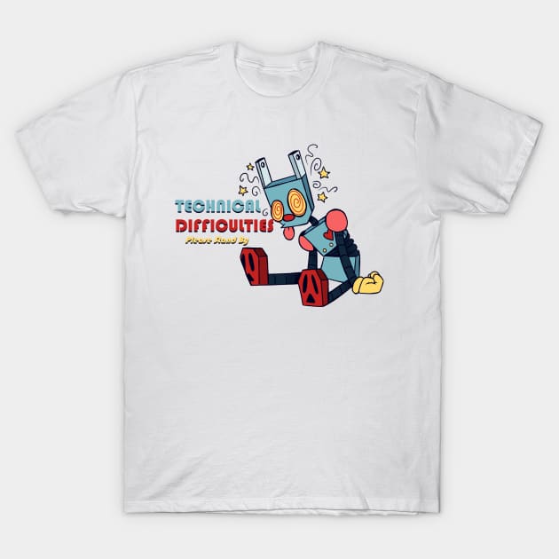 Technical Difficulties T-Shirt by Colourfulplague